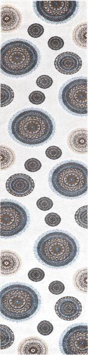 Regal Suzani Area Rug for Indoor and Outdoor Use Beige