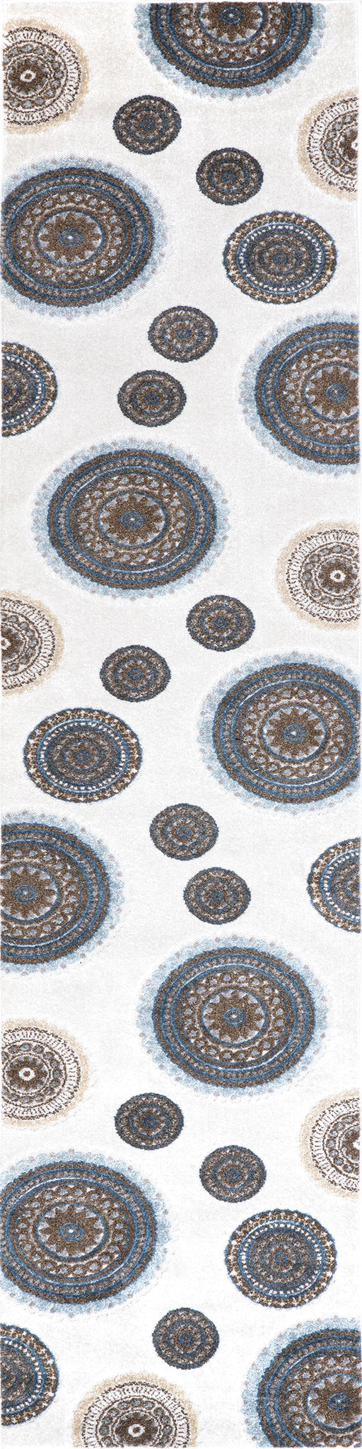 Regal Suzani Area Rug for Indoor and Outdoor Use Beige