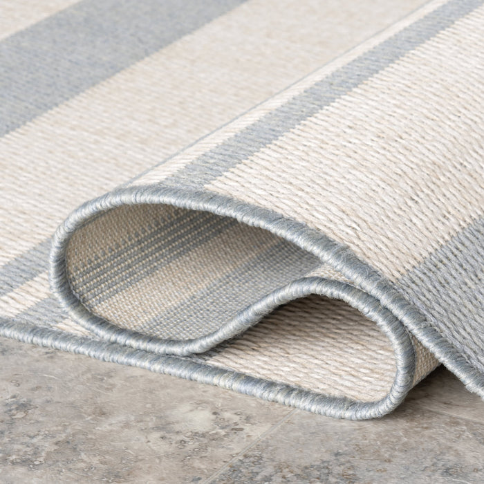 Regency Striped Area Rug for Indoor and Outdoor Use