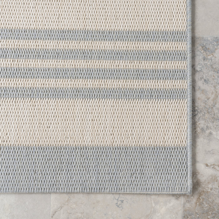 Regency Striped Area Rug for Indoor and Outdoor Use