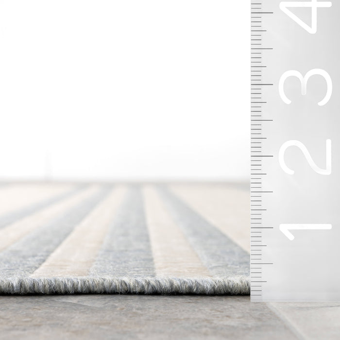 Regency Striped Area Rug for Indoor and Outdoor Use