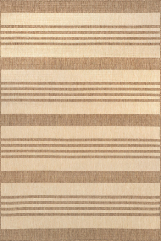 Regency Stripes Brown innendørs utendørs areal teppe 150x240 cm