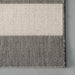 Regency Stripes Light Grey Indoor Outdoor Area Rug 120 cm