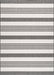 Regency Stripes Light Grey Indoor Outdoor Area Rug 120 cm