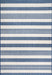 Regency Stripes Outdoor Indoor Rug 150x240 cm Blue
