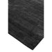 Reko Modern Plain Textured Ribbed Lines Viskoosi/puuvilla Shimmer Flatweave Charcoal matto