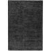 Reko Modern Plain Textured Ribbed Lines Viskoosi/puuvilla Shimmer Flatweave Charcoal matto