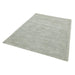 Reko Modern Plain Textured Ribbed Lines Viscose/Cotton Shimmer Flatweave French Grey Rug