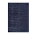 Reko Modern Plain Textured Ribbed Lines Viscose/Cotton Shimmer Flatweave Navy Rug