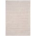 Reko Modern Plain Textured Ribbed Lines Viscose/Cotton Shimmer Flatweave Putty Rug