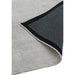 Reko Modern Plain Textured Ribbed Lines Viscose/Cotton Shimmer Flatweave Silver Rug