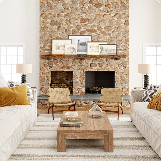 Ren Natural Jute Area Rug for Vintage Style Home Decor