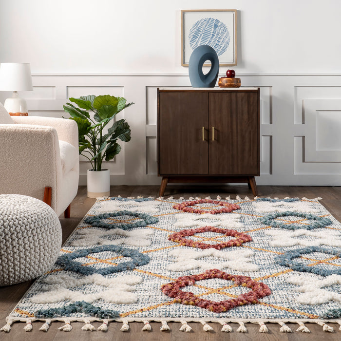 Renata Grey Crosshatch Area Rug 160x230 cm