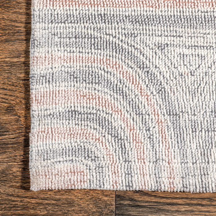 Retro Grey Tufted Area Rug 150 cm x 240 cm