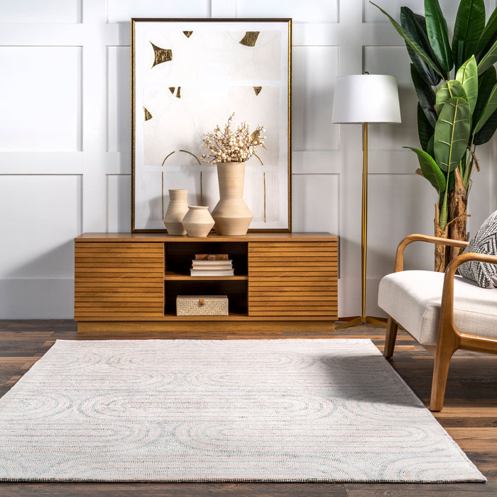 Retro Grey Tufted Area Rug 150 cm x 240 cm