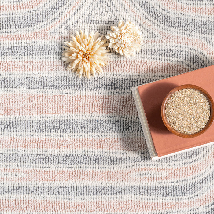 Retro Grey Tufted Area Rug 150 cm x 240 cm