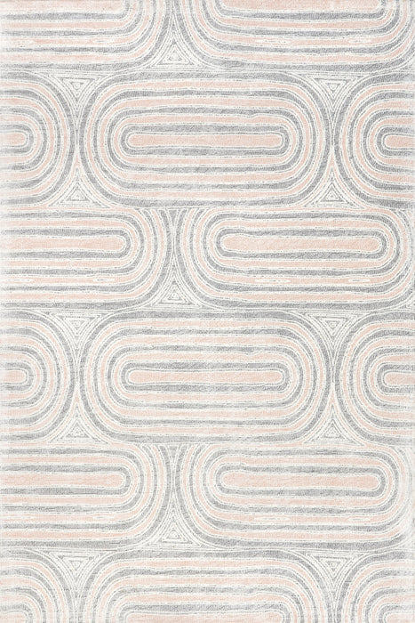 Retro Grey Tufted Area Rug 150 cm x 240 cm