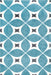 Retro Pattern Plush Area Rug - Baby Blue