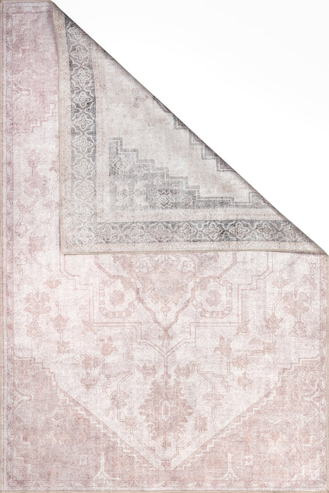 Reversible Beige Washable Area Rug 152x244 cm