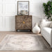 Reversible Beige Washable Area Rug 152x244 cm