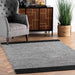 Reversible Black Cotton Flatweave Area Rug 120x180 cm