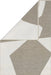 Reversible Geometric Washable Rug 152x244 cm Beige