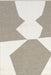 Reversible Geometric Washable Rug 152x244 cm Beige