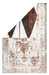 Reversible Hazy Area Rug in Rust and Beige 150 x 240 cm