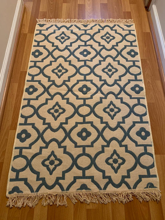 Reversible Kilim Rug 81Cm X 122Cm Washable And Modern