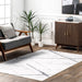 Reversible Machine Washable Rug in Beige and Blue
