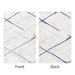 Reversible Machine Washable Rug in Beige and Blue
