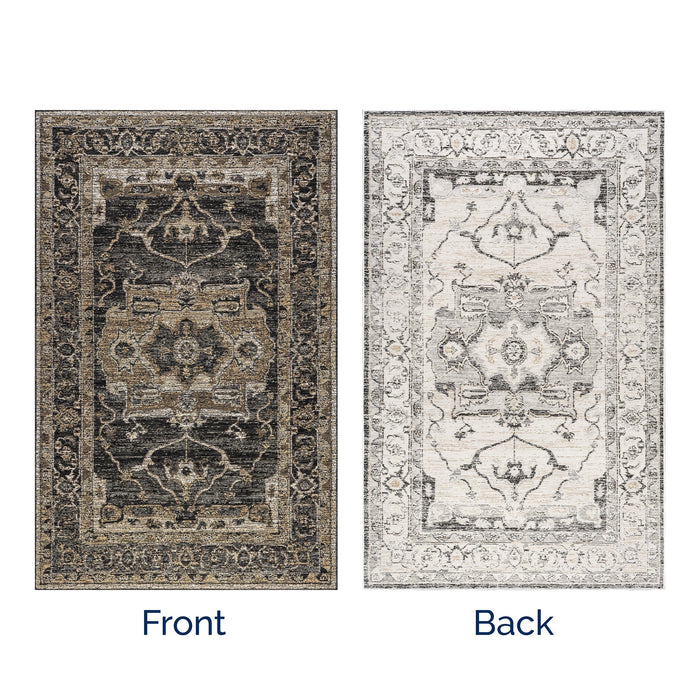 Reversible Medallion Indoor Outdoor Area Rug 152x244 cm