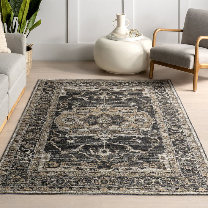 Reversible Medallion Indoor Outdoor Area Rug 152x244 cm