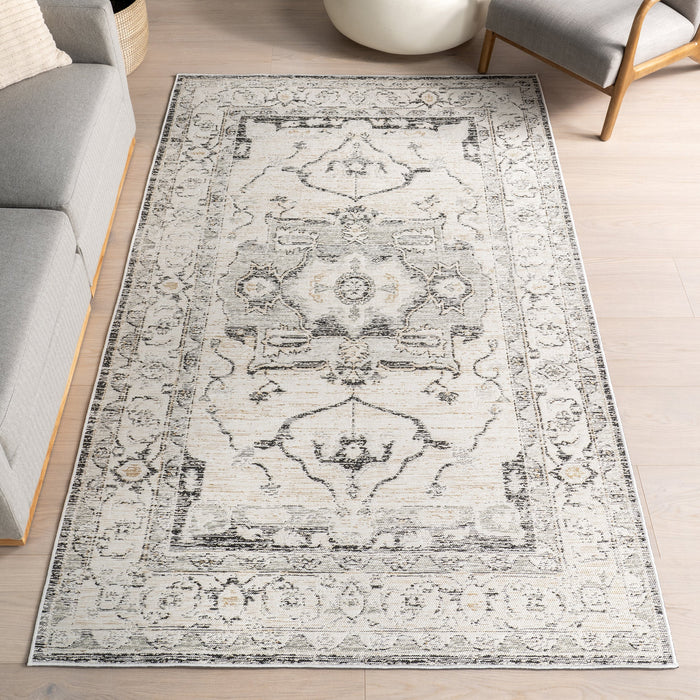 Reversible Medallion Indoor Outdoor Area Rug 152x244 cm