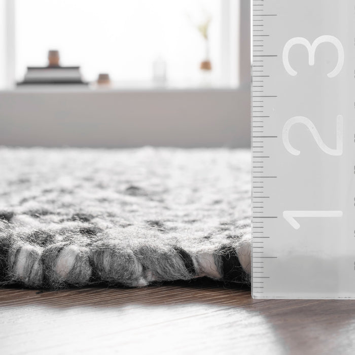 Reversible Striped Indoor Outdoor Rug 120x180 cm Silver