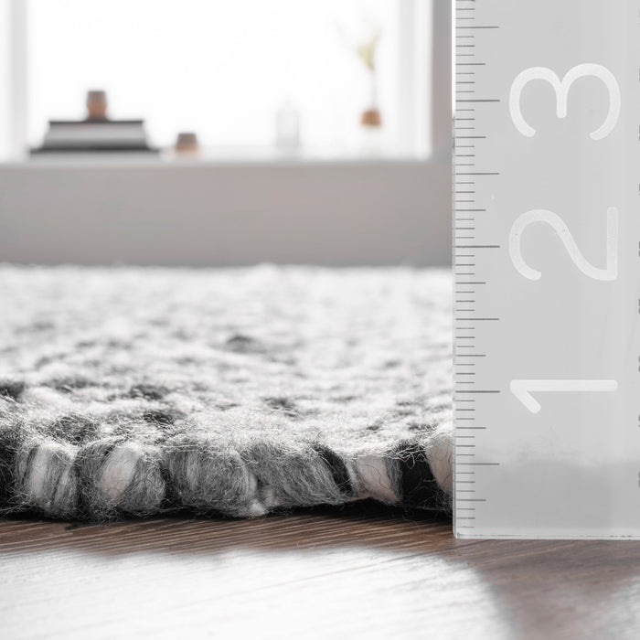 Reversible Striped Indoor Outdoor Rug Silver 160x230 cm