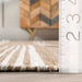 Reversible Striped Wool Area Rug 152Cm x 244Cm