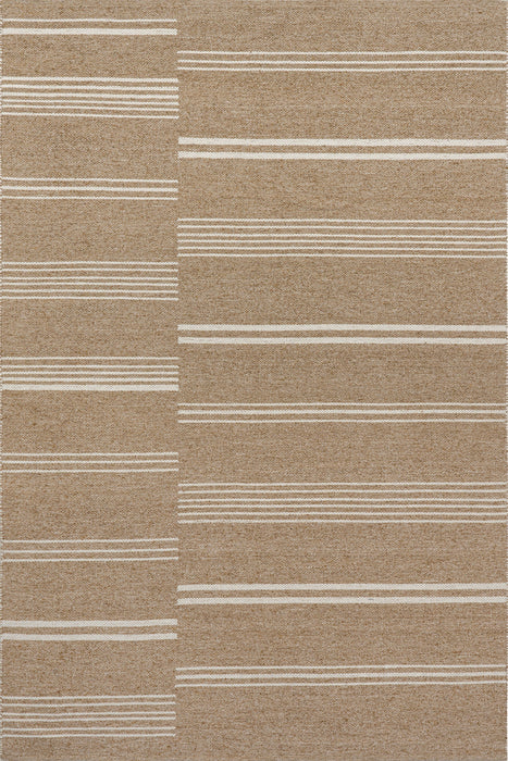 Reversible Striped Wool Area Rug 152Cm x 244Cm