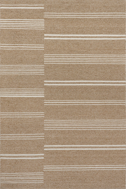 Reversible Striped Wool Area Rug 152Cm x 244Cm