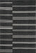 Reversible Striped Wool Area Rug 160x230 cm Dark Grey