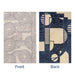 Reversible Washable Area Rug 152 Cm Beige And Navy