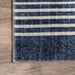 Reversible Washable Area Rug In Beige And Navy Colors