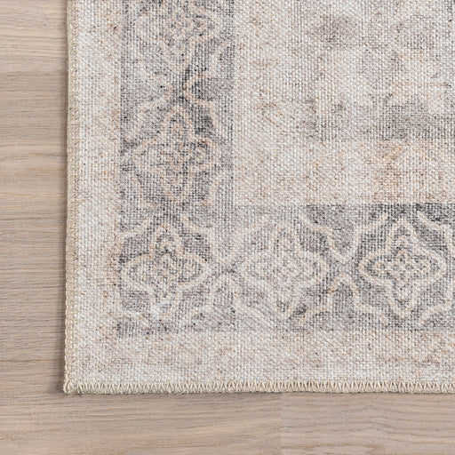 Reversible Washable Beige Area Rug for Versatile Style