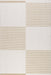 Reversible Washable Checkerboard Rug 142x203 cm Taupe