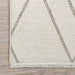 Tappeto geometrico lavabile reversibile 120x180 cm Beige