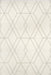 Tappeto geometrico lavabile reversibile 120x180 cm Beige