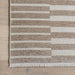 Reversible Washable Geometric Rug 120x180 cm Taupe