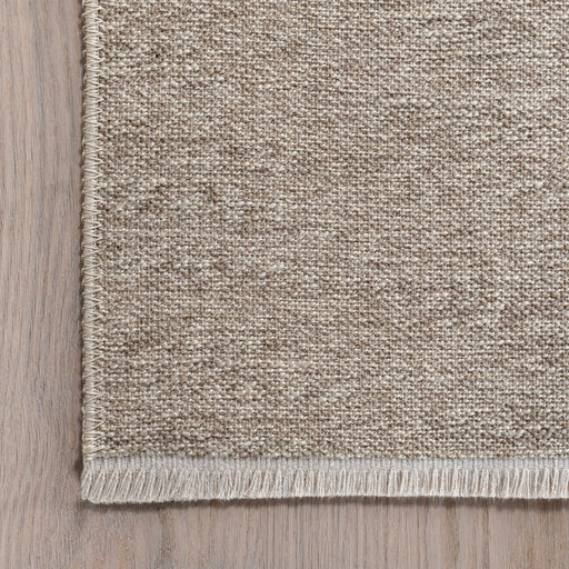 Reversible Washable Plaid Rug in Cream for Home Decoration