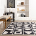 Reversible Washable Rug 152cm x 244cm Beige And Black