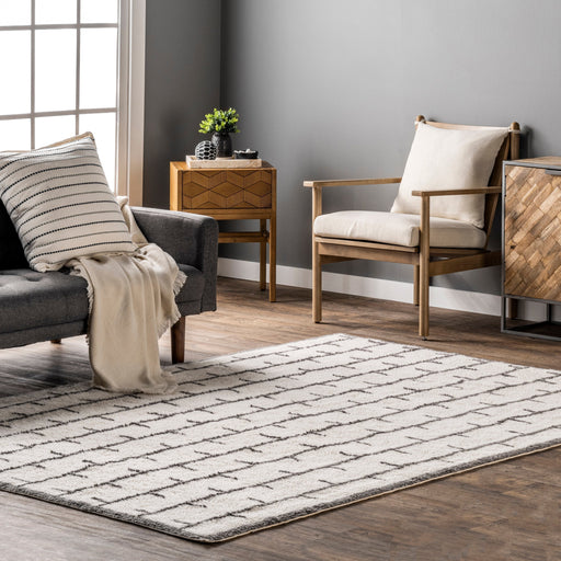 Rhea Ivory Washable Wool Rug For Cozy Living Spaces
